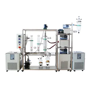 Distillation moléculaire de l'unité de chemin court d'acier inoxydable de vide de laboratoire