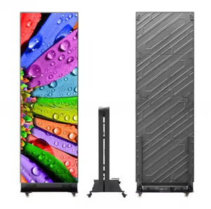 Pantalla LED digital de 80 pulgadas para publicidad en interiores, con soporte de pie, resolución 1920x1080, gráficos Android, pantalla P1.53, marco de aluminio Gob. - Product Image 1