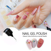 Ydc Soak Off Nail Glue Gel Gap Remplissage Gel Réparation Angle Uv Top Coat Gel Polish Fortement Stick Diamond