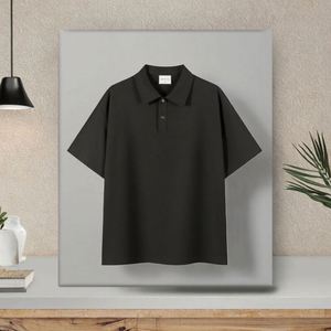 Design Custom Logo Design Work Team Sports Plain Knitted Fabric Solid Men's Cotton Short Sleeve for Polo Shirt - Product Image 1