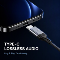 [Écouteurs de type C] [Écouteurs filaires] Écouteurs USB C avec réduction de bruit ANC, microphone et contrôle du volume