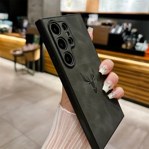 <span class=keywords><strong>Custodia</strong></span> per Telefono in Pelle PU di Lusso con Rilievo a Cervo Antiurto per Samsung <span class=keywords><strong>Galaxy</strong></span> S26 S25 S24 S23 S22 S21 Ultra A55 A54 A53 A33 A34 - Product Image 3