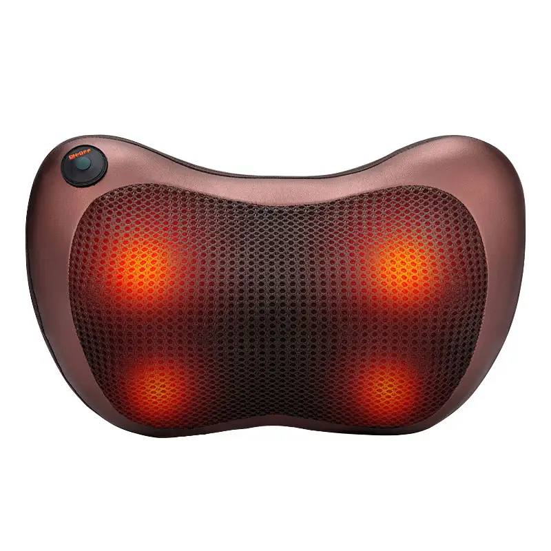 Hoofd Schouder Rug Nek Massager Diep Weefsel Kneden Elektrische Vibrator Infrarood Zachte Rug Massage Kussen Met Warmte