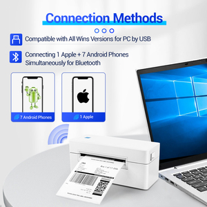 Impresora de etiquetas térmicas de escritorio, dispositivo de impresión de 110mm de ancho, 150 mm/s, marcador de etiquetas USB, precio de Waybill, etiqueta adhesiva, código de barras, 4x6 - Product Image 4