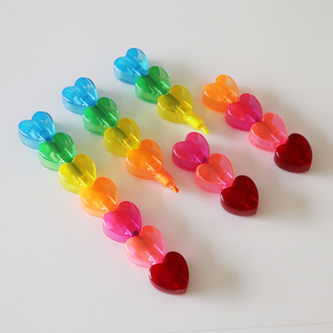 6 Chiếc Bút Đánh Dấu Nhiều Màu Sắc Bút Đánh Dấu Khuyến Mại Màu Sắc Tươi Sáng Hình Trái Tim - Product Image 5