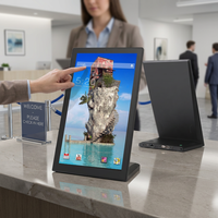 Tablet PC Android de Autoservicio con Pantalla Vertical en Forma de L de 10.1 Pulgadas RK3568 Personalizada con Poe, Nfc, 4G y Batería para Restaurantes y Bancos