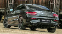 Kit de Difusor Trasero Pharri Nuevo W205, Actualización a Estilo C43 AMG con Soporte para Puntas de Escape para Benz Clase C Coupé 2015-2019