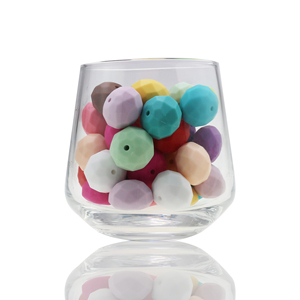 Nouveaux produits Perles en silicone de qualité alimentaire, rondes et hexagonales, couleurs assorties, en vrac, pour la dentition, vente en gros - Product Image 6