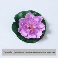 Fleurs de lotus artificielles éternelles et nénuphars en mousse PE, légères, faites à la main, pour la danse bouddhiste, les étangs et la décoration des poissons