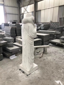 Factory High Quality Hand Custom Large <b>White</b> Marble Stone Jesus Good Sculpture Jesus Christ High-Quality Marble a - Product Image 3