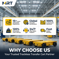Robot AGV de Transporte de Palés MRT con Batería de Litio, Navegación Láser SLAM, Capacidad de Carga de 20 Toneladas para Manejo de Materiales