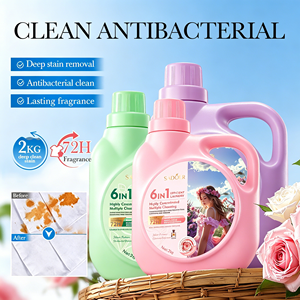 Détergent à <span class=keywords><strong>lessive</strong></span> biodégradable Sadoer 2kg 6 en 1, parfum rose et lavande, écologique, vente en gros, senteur personnalisée - Product Image 1