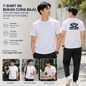 Les t-shirts d'été Salming pour hommes/femmes, en 100 % coton, offrent un confort maximal et une fraîcheur idéale pour les activités quotidiennes. - Product Image 5