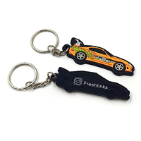 Mini porte-clés de voiture populaire concepteur de porte-clés en caoutchouc PVC 3d de luxe avec logo de dessin animé personnalisé à vendre