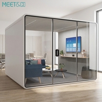 Cabine Acoustique Prête à l'Expédition pour Bureau, Isolation Sonore pour Réunions et Appels Téléphoniques (2 Personnes) - Australie