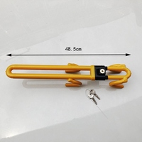 Antivol de volant pour voitures – Kit d'urgence antivol – Pince à longueur réglable – Serrures à double crochet – Fer robuste et sécurisé