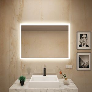 Moderno Hotel Proyecto Hogar Inteligente Led Espejo Antiniebla Baño Decorativo Espejo de Pared - Product Image 3