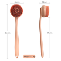 Produits Tendances 2026 Nouveautés Brosse de Douche en Silicone pour le Dos, Éponge Exfoliante Corporelle, Loofah de Bain, Brosse pour les Pieds et le Corps avec Long Manche