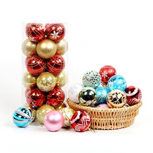 ชุดลูกบอลพลาสติก PVC หลากสีขนาด 6 ซม. สำหรับตกแต่งต้นคริสต์มาส - Product Image 3