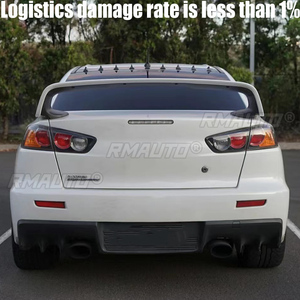 Alerón Trasero de Alta Calidad para Mitsubishi Lancer Evo, de Plástico ABS Sin Pintar, Cubierta para la Tapa del Maletero, Estilo Deportivo - Product Image 2