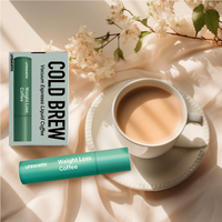 LIFEWORTH 6 Tubes Nitro Cold Brew Concentré de Café Liquide Instantané pour Voyage