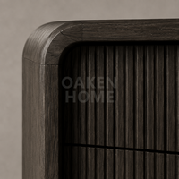 Commode de chambre OAKEN élégante et moderne en chêne à 9 tiroirs, sans poignées, meuble de rangement pour chambre à coucher