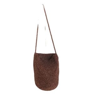 Borsa a secchiello cilindrica in paglia dorata, nuova, tinta unita, con tracolla alla moda e dettagli brillanti, intrecciata, per tutti i giorni, versatile, da spiaggia - Product Image 5