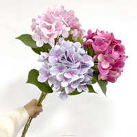 Fleurs d'hortensia artificielles en soie de haute qualité, bouquet de mariage fait main, centre de table, fournitures de fête, mariage, Nouvel An chinois