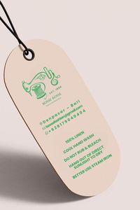 Customized garment hang <b>tags</b>, personalized logo double-sided full-color printed cardboard hang <b>tags</b>, suitable for wholesale clot - Product Image 3
