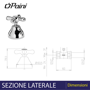 Arrêt intégré Liberty pour outil de tournage en chrome - Product Image 3