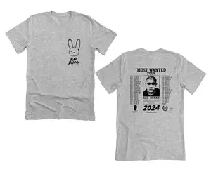 2024 Nieuwe Bad Bunny Tour Cowboy Bad Bunny Tshirt Nieuw Album Shirt Bunny Shirt Vrouw Man T-Shirt