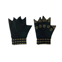 Guantes de medio dedo para fitness pilates y yoga antideslizantes de alta elasticidad transpirables y resistentes a la presión