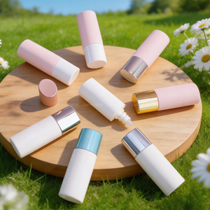 Flacons de crème <span class=keywords><strong>solaire</strong></span> pour le <span class=keywords><strong>visage</strong></span> et le corps de 30 ml, marque CAIYA, rose, blanc, PP, or rose, forme ovale, emballage vide, bouchon à vis, modèle - Product Image 4
