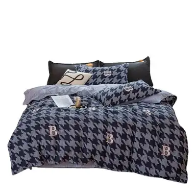 Утолщенное матовое простое осенне-зимнее трехкомпонентное постельное белье, пододеяльник, постельное белье, оптовая продажа