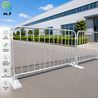 Barrière de contrôle des foules en acier galvanisé à emboîtement pour événements, concerts et festivals - Offre Spéciale