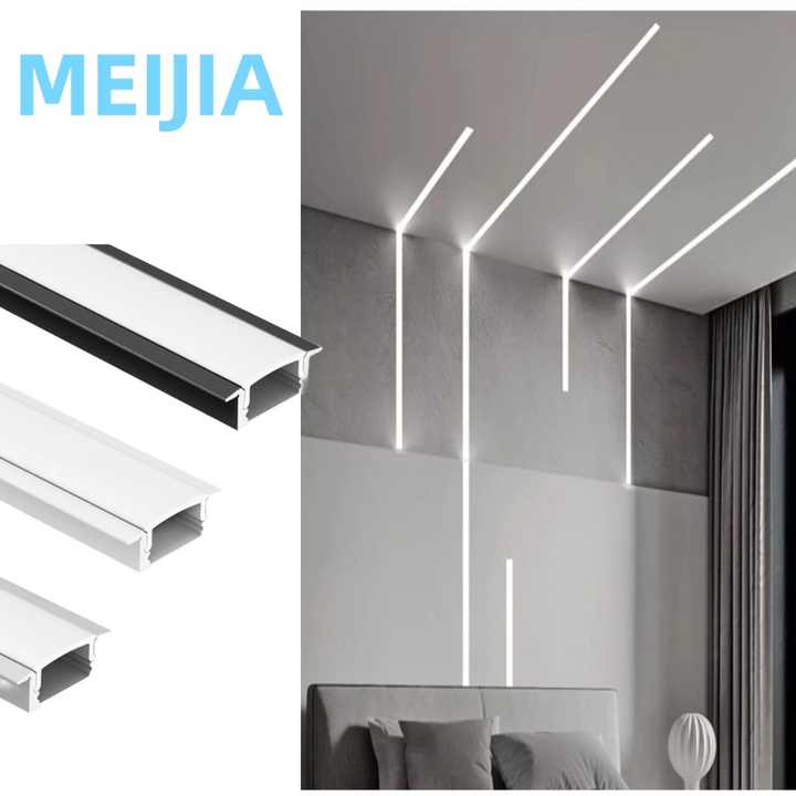 MEIJIA 24*7mm Recessed mounted Aluminum LED Channel for ceiling kitchen ...