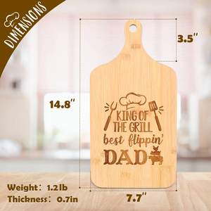 <span class=keywords><strong>Planche</strong></span> à découper en bois d'usine avec poignée <span class=keywords><strong>papa</strong></span> cadeaux d'anniversaire <span class=keywords><strong>planche</strong></span> à découper en bambou bloc de boucher charcuterie <span class=keywords><strong>planche</strong></span> à fromage pour gril - Product Image 2