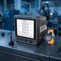 Système de surveillance de la température sans fil ES600-9, 9 capteurs passifs, écran LCD 3,2 pouces, RS485 Modbus, triphasé, protection IP65, haute performance