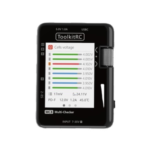 HOT ToolkitRC MC8 Verificador de Baterías con Pantalla LCD, Comprobador Digital de Capacidad de Batería, Equilibrador de Baterías, Herramienta de Prueba para Lipos, ESC y Servos - Product Image 2