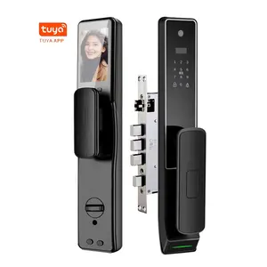 Tuya Smart Deurslot Vingerafdruk Wachtwoord Kaart Elektrische Cilinder Smart Home Keyless Safety Tuya Camera Deuren Sloten