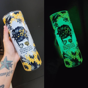 <span class=keywords><strong>Gobelet</strong></span> à Sublimation Double paroi noir, droit et scintillant dans la nuit, disponible en blanc, vert, bleu, 20 oz, pour Halloween, nouveau - Product Image 4