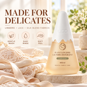 น้ำยาซักผ้าสูตรอ่อนโยนสำหรับผ้าเนื้อละเอียด UPO Lifestyle Wholesale Purslane Lingerie Liquid Laundry Detergent Plant Based APG Gentle Wash ขนาด 400 มล. - Product Image 3