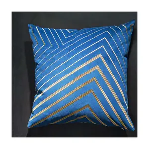 オランダのベルベット刺繍幾何学模様の枕カバー