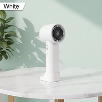 Ventilateur portable à main, haute vitesse, affichage LED, pliable, avec cordon, silencieux, rechargeable USB 4000mAh, pour voiture et camping-car