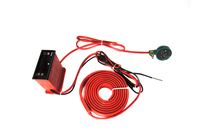 Chauffe-tuyau flexible électrique à bande de silicone 15x550mm 45w 220v, élément chauffant en caoutchouc imperméable en silicone