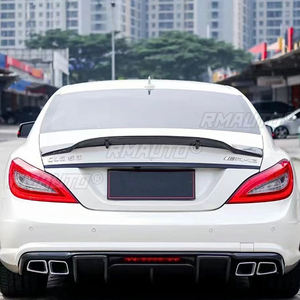 Aileron arrière de style R en fibre de carbone YKSRDNF pour Mercedes-Benz CLS W218, becquet de coffre arrière, ailerons CLS350 CLS500 2011-2015 - Product Image 5