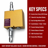 Pièces détachées d'occasion pour camions pompe à béton : Vanne d'équilibrage rotative, Sany Eaton Vickers MCV 5-10-C-A-100-12T-25 – Fournisseur en gros