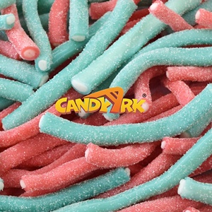 Caramelo de regaliz de goma suave, tiras de ladrillos de regaliz amargo, cinta rellena de caramelo de polvo agrio, proveedor de fábrica de dulces - Product Image 6