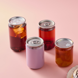 Nhựa trong suốt có thể với Dễ dàng mở nắp và niêm phong máy 350ml 400ml 500ml PP Pet Pop có thể đồ uống cà phê Soda bánh có thể - Product Image 5