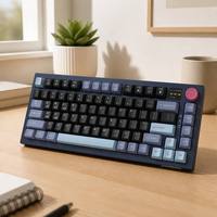 Clavier de jeu mécanique RGB multimédia à trois modes avec logo personnalisé OEM, 81 touches, clavier de jeu 3 en 1 pour PC portable